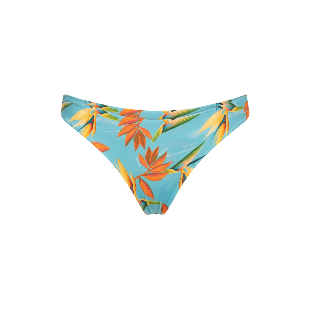 Seay / Slip Bikini Reversibile Azzurro Verde Bird of Paradise Saldi Di Fabbrica