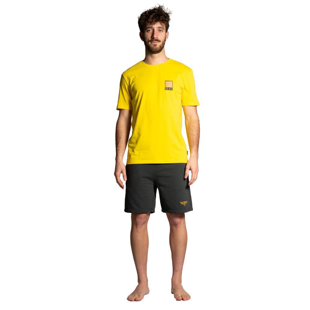 Seay / T-Shirt Gialla Symbols Vendite Flash