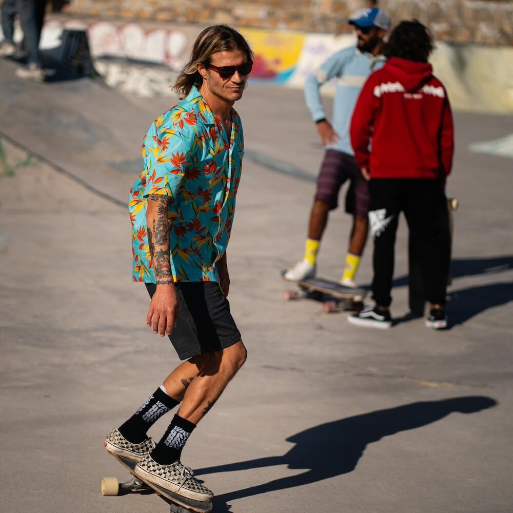 Seay / Camicia Hawaiana Azzurra Bird of Paradise I Più Venduti