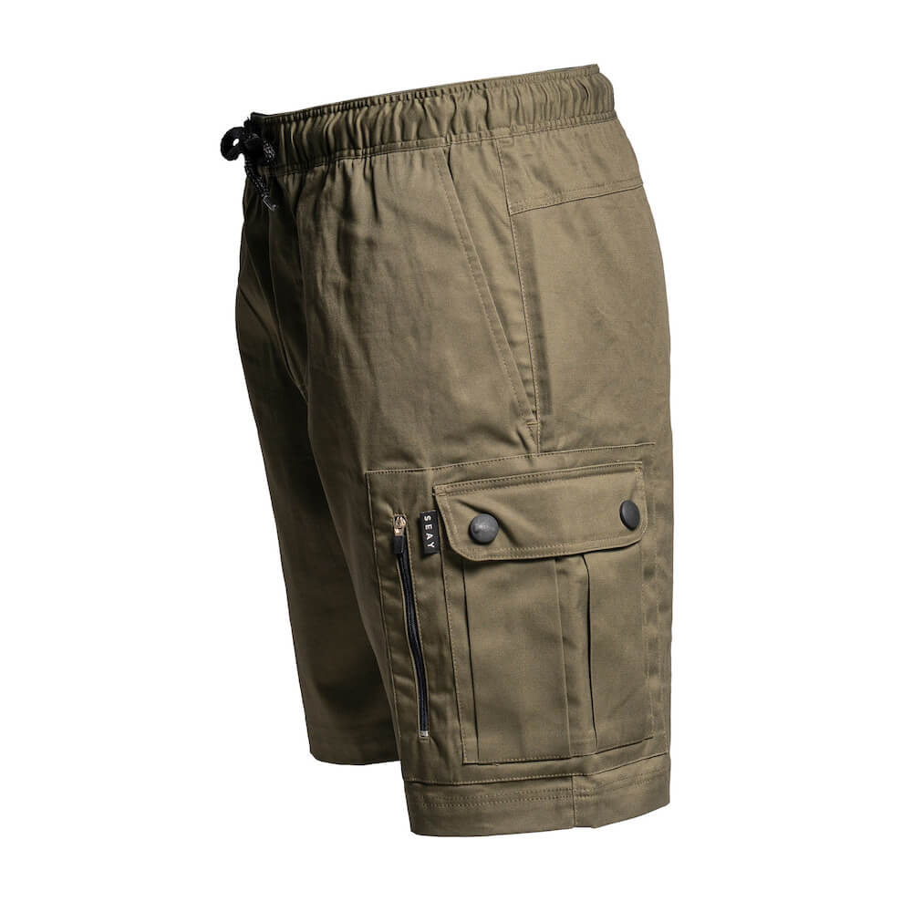 Seay / Pantalone Corto Verde Muschio Makassar In Linea