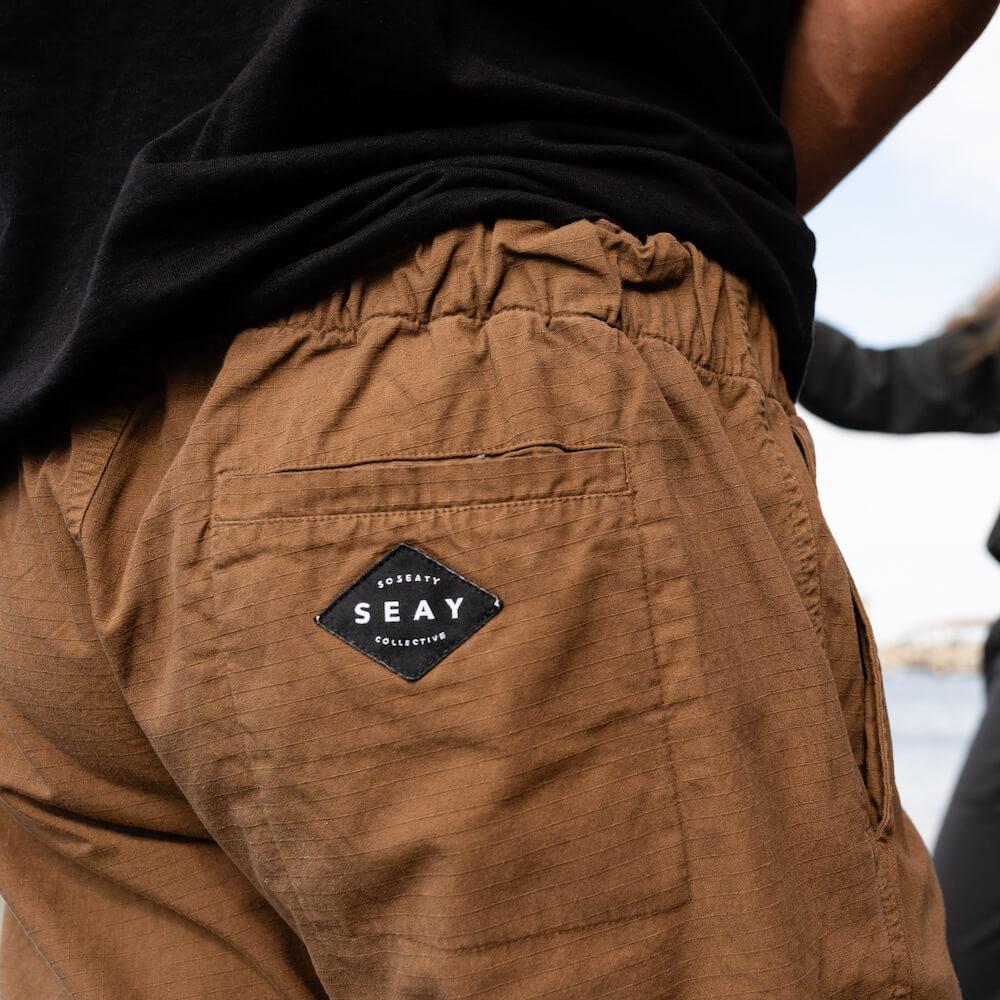 Seay / Pantalone Lungo Cargo Marrone Byron Pezzi Unici
