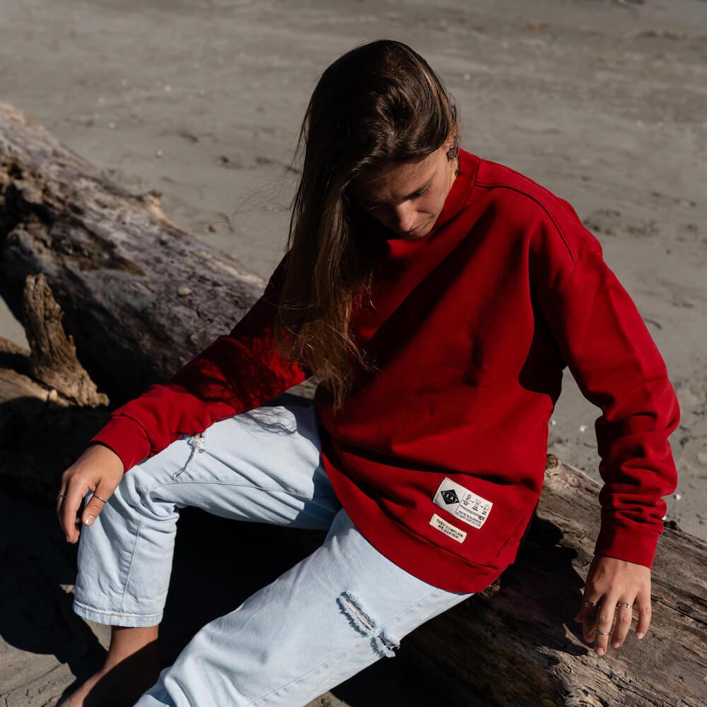 Seay / Felpa Girocollo Rossa Pahoa Shopping Online