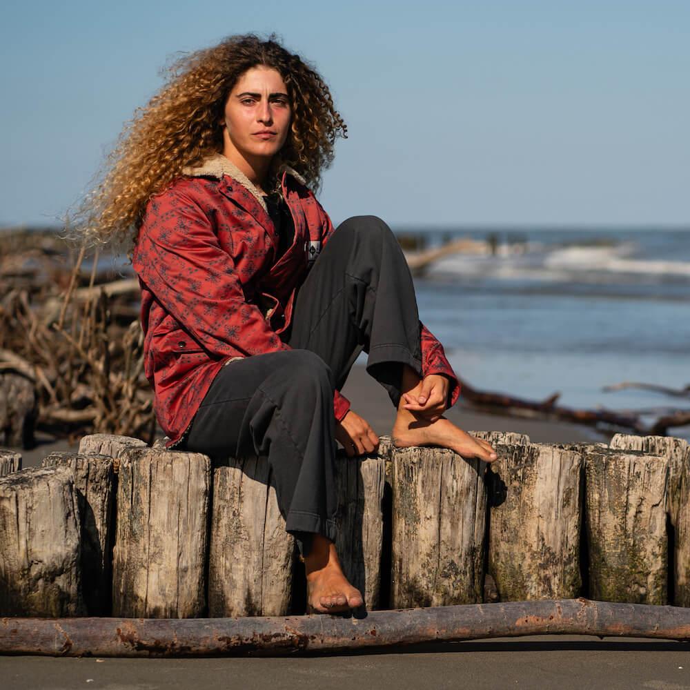 Seay / Giacca Denim Orsetto Rossa Laguna Novità