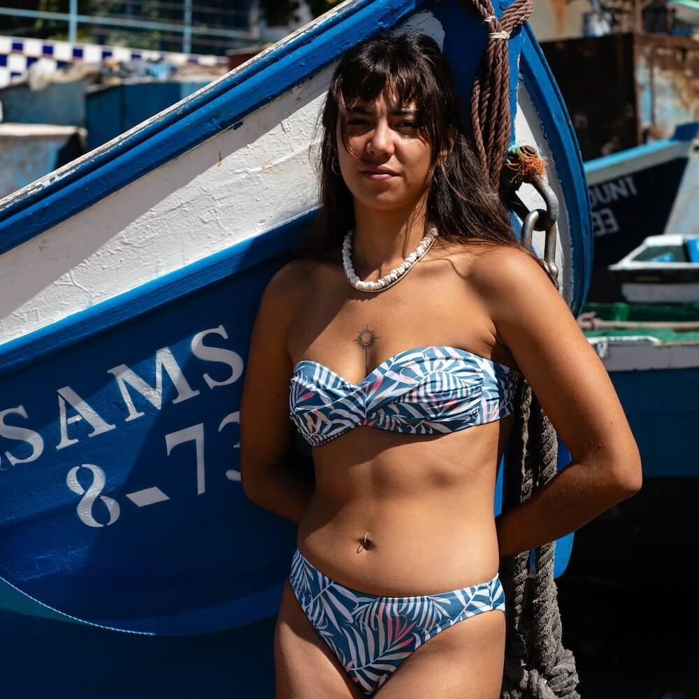 Seay / Slip Bikini Blu Bamboo Offerte