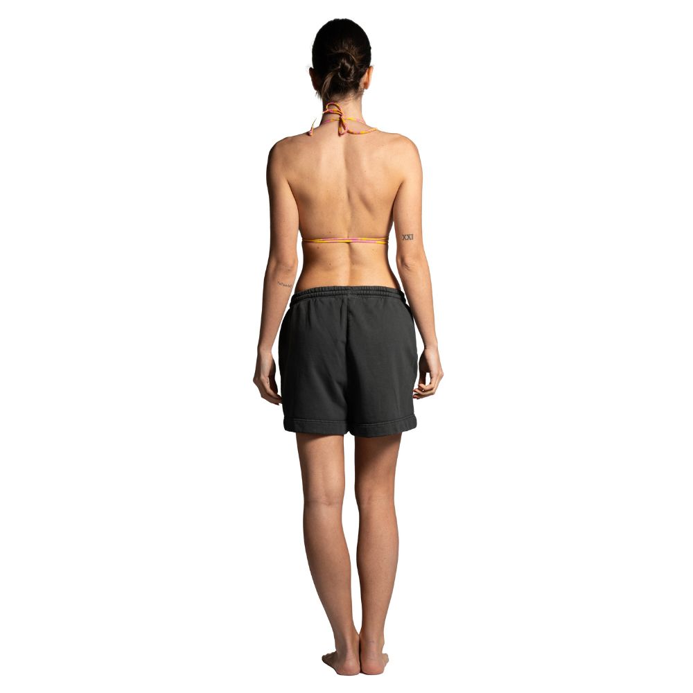Seay / Pantalone Corto in Felpa Nero Symbols Fino Al -60%