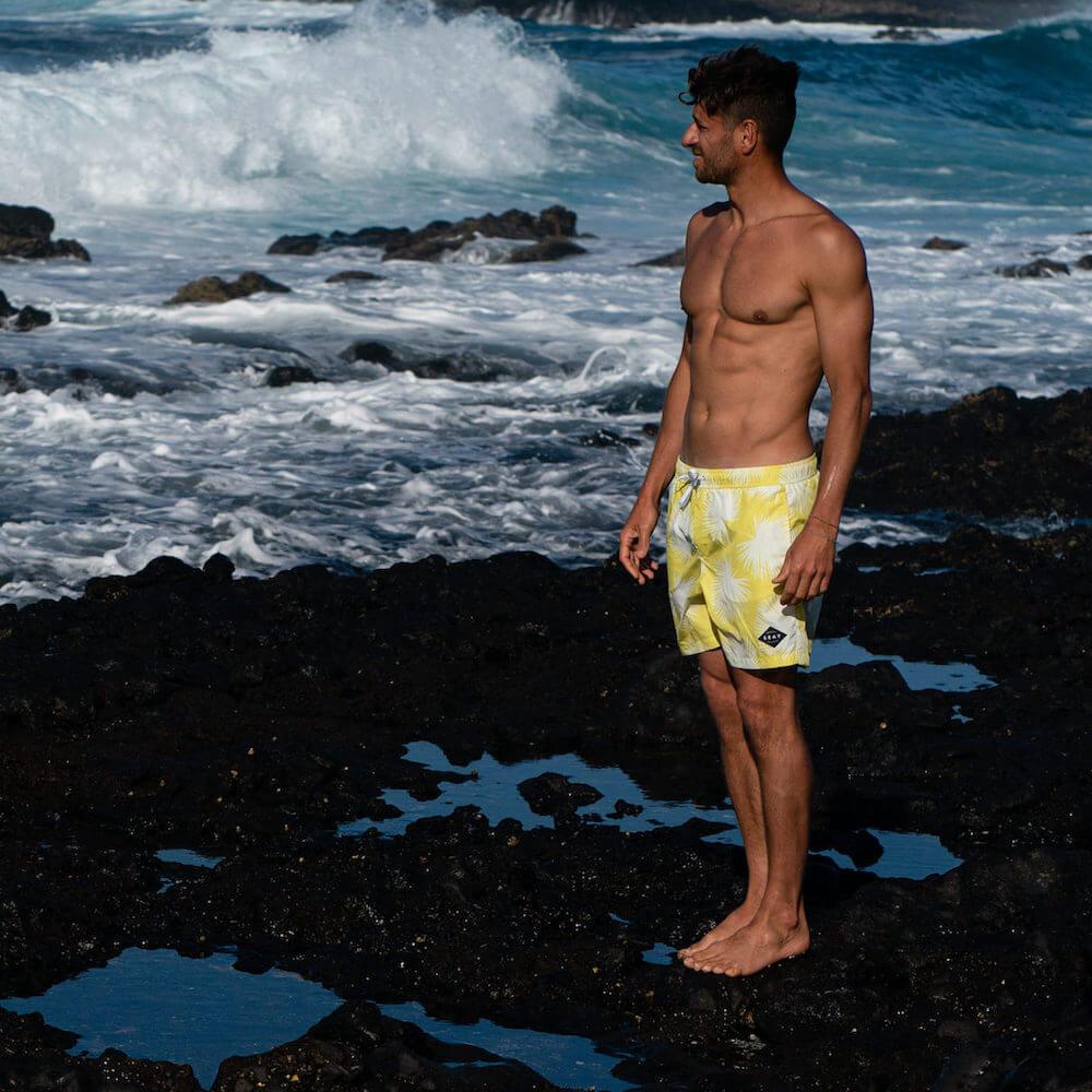 Seay / Swim Boxer Medio Giallo Soffioni Shopping Online