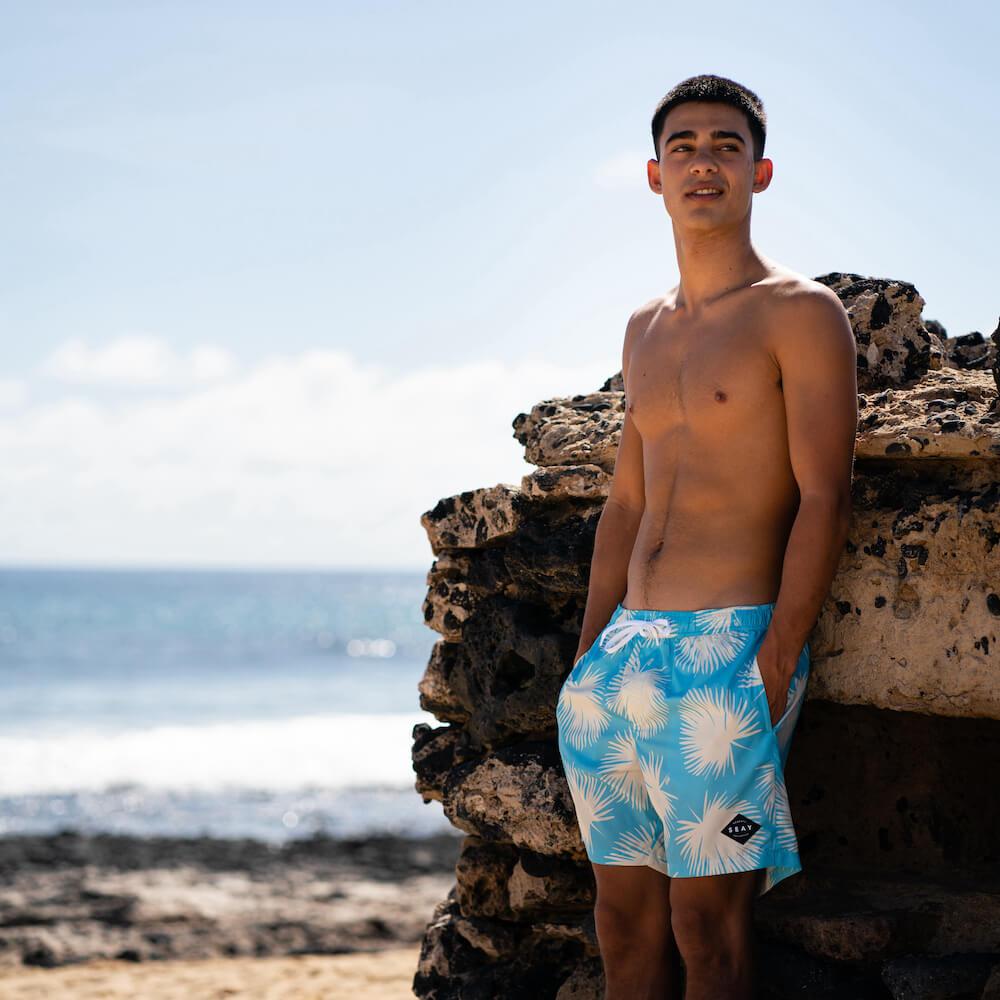 Seay / Swim Boxer Medio Azzurro Soffioni Prezzo Ridotto