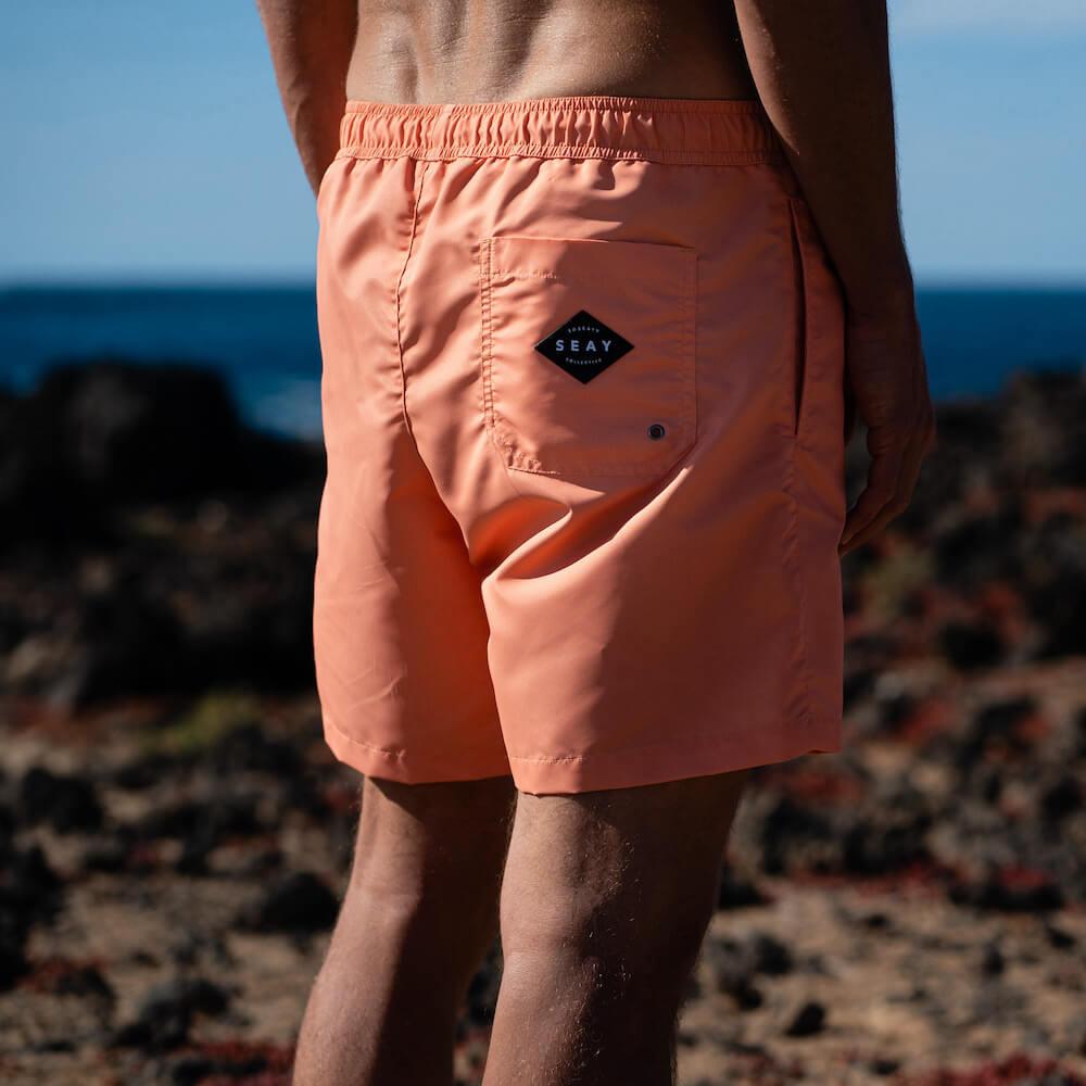 Seay / Swim Boxer Medio Arancio Akaup Sconto