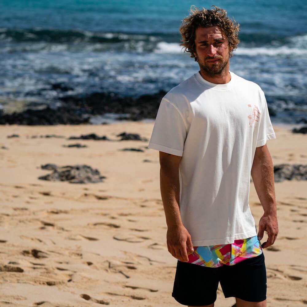 Seay / Boardshort Fucsia & Blu Alapai