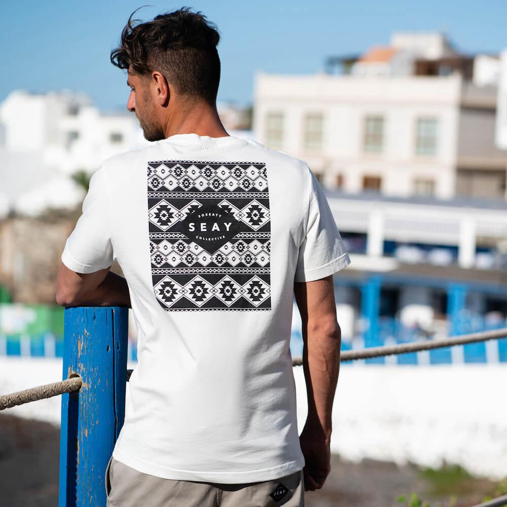 Seay / T-Shirt Bianco Naturale Kaleo Unisex Saldi Di Fabbrica