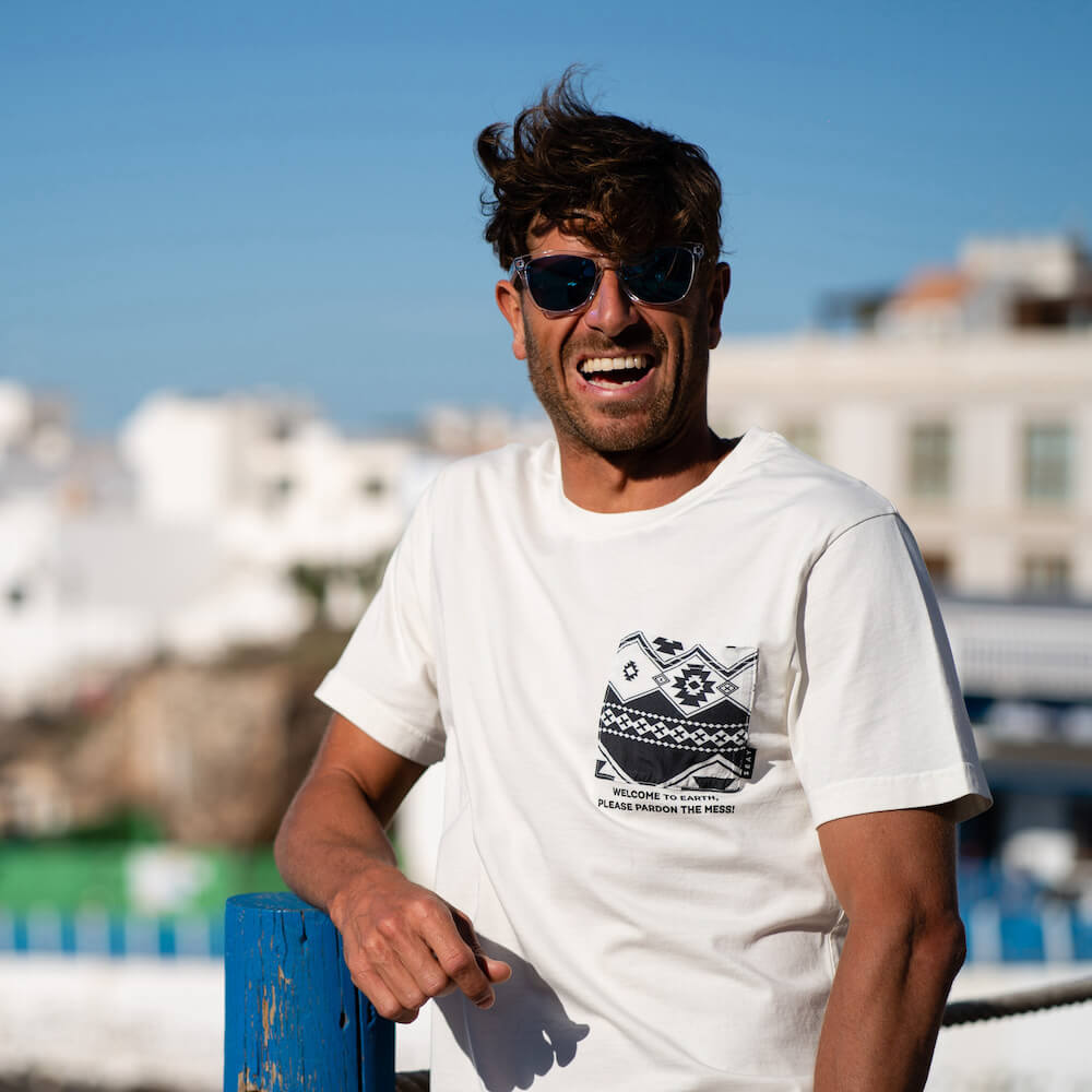 Seay / T-Shirt Bianco Naturale Kaleo Unisex Saldi Di Fabbrica