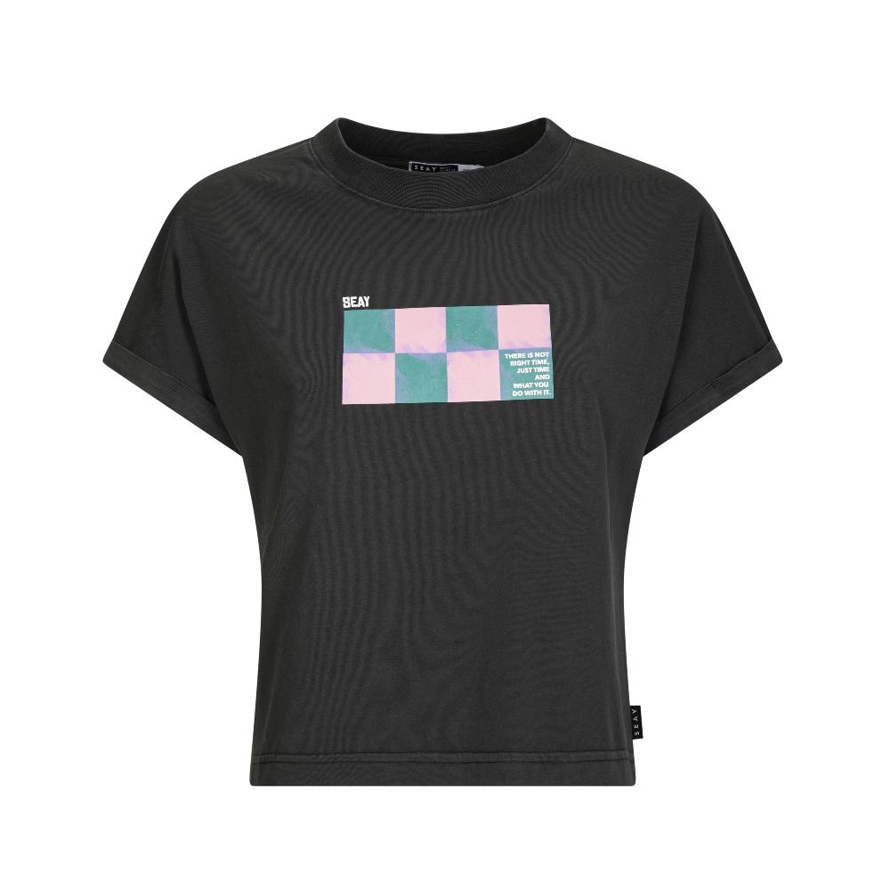 Seay / Crop T-Shirt Nera Kanoa Online