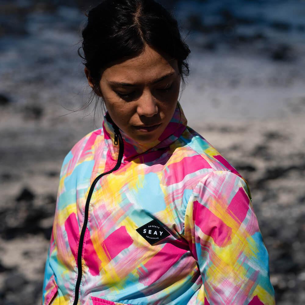 Seay / Windbreaker Fucsia Blu Bali Promozione