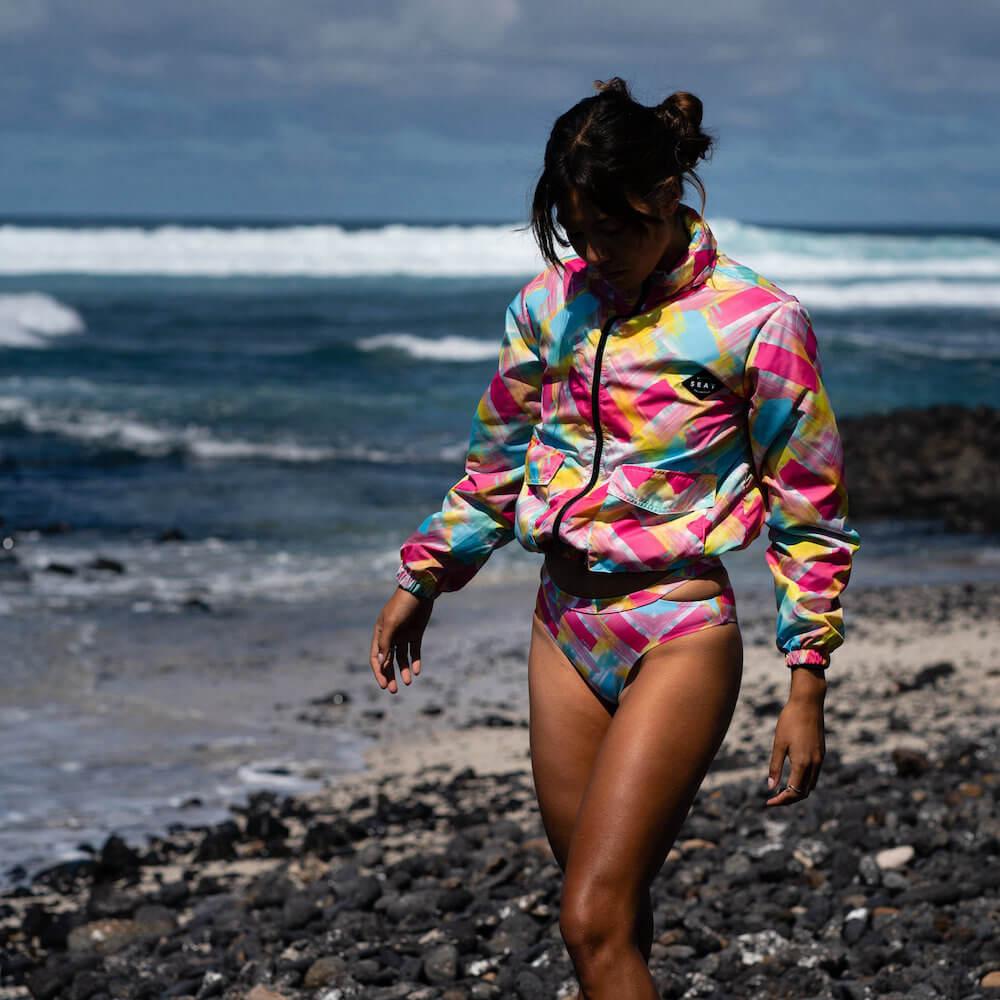 Seay / Windbreaker Fucsia Blu Bali Promozione