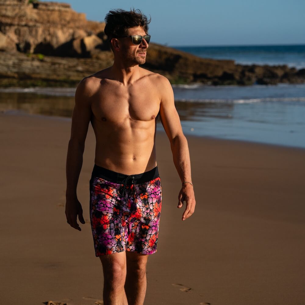Seay / Boardshort Nero Zebra & Giraffa Soddisfazione Garantita