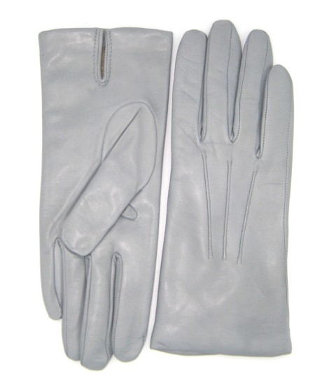 Sermoneta Gloves Guanto in Capretto 2bt con 3 cordoni fod. cashmere Grigio Perla Acquista Ora