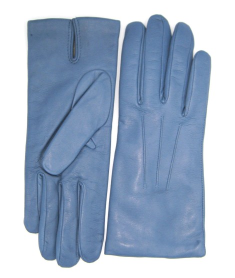 Sermoneta Gloves Guanto in Capretto 2bt con 3 cordoni fod. cashmere Denim Consegna Veloce