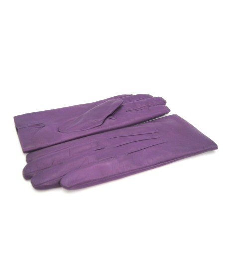 Sermoneta Gloves Guanto in Capretto 2bt con 3 cordoni fod. cashmere Viola Fino Al -60%