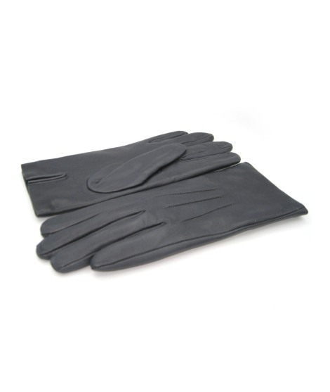 Sermoneta Gloves Guanto in Capretto 2bt con 3 cordoni fod. cashmere Grigio scuro Novità