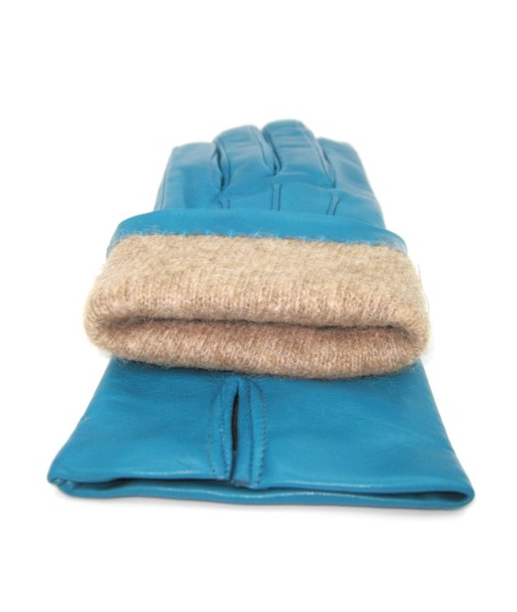 Sermoneta Gloves Guanto in Capretto 2bt con 3 cordoni fod. cashmere Avion Economico