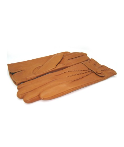 Sermoneta Gloves Guanto in Nappa con cinturino fod cashmere Tan Saldi