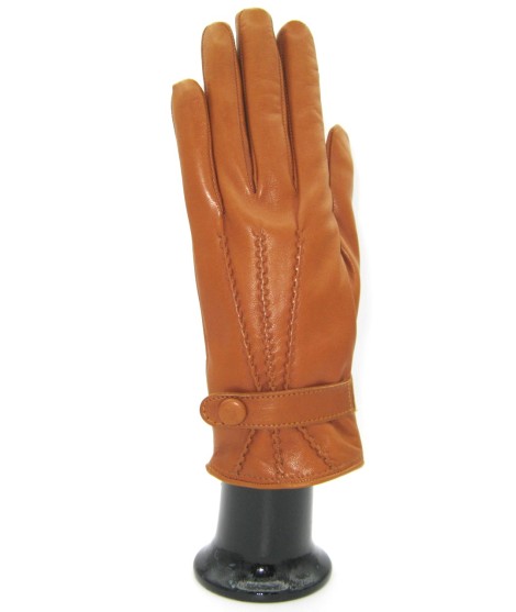 Sermoneta Gloves Guanto in Nappa con cinturino fod cashmere Tan Saldi