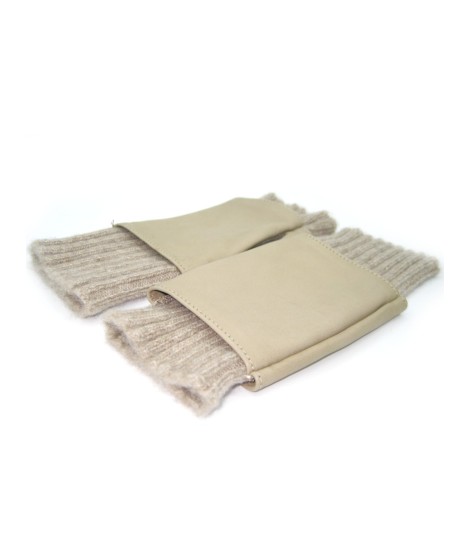 Sermoneta Gloves Guanto Manicotto in Nappa 2bt fodera cashmere Toupe Vendita Economica