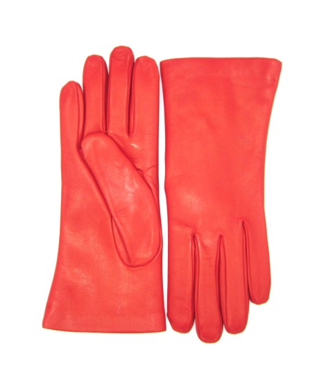 Sermoneta Gloves Guanto Nappa foderato Lapin Rosso Spedizione Gratuita