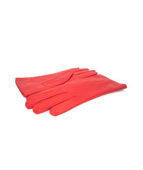 Sermoneta Gloves Guanto Nappa foderato Lapin Rosso Spedizione Gratuita