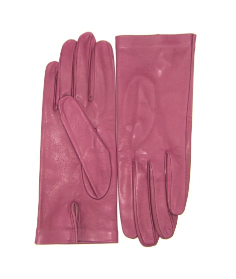 Sermoneta Gloves Guanto Nappa fodera seta Magenta Presa