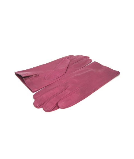 Sermoneta Gloves Guanto Nappa fodera seta Magenta Presa