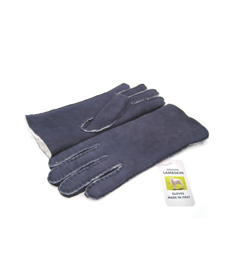 Sermoneta Gloves Guanto Montone cucito a mano Navy Saldi