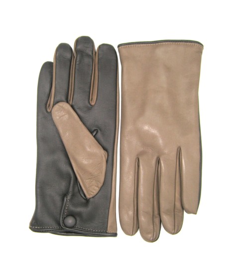Sermoneta Gloves Guanto in Nappa fodera cashmere Touch screen Fango/Moro I Più Venduti