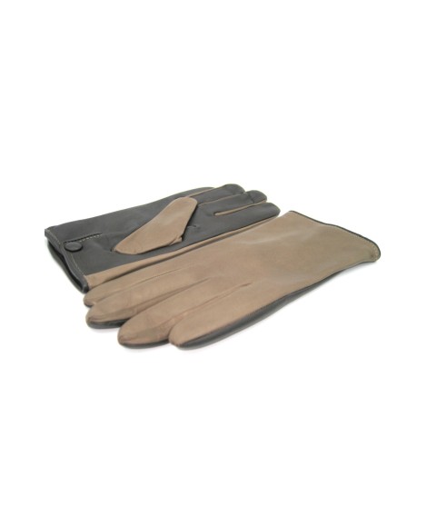 Sermoneta Gloves Guanto in Nappa fodera cashmere Touch screen Fango/Moro I Più Venduti