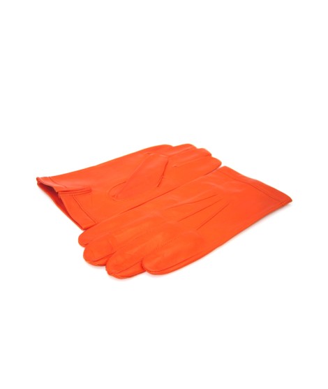 Sermoneta Gloves Guanto in Nappa foderato seta Arancio Vendite Flash