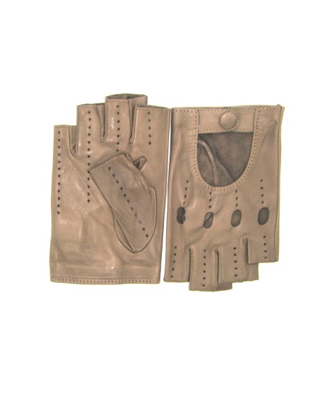 Sermoneta Gloves Guanto in Nappa da guida mezze dita Fango Negozi Online