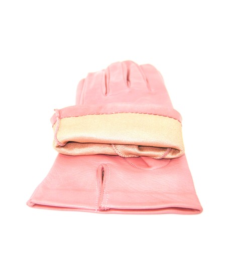 Sermoneta Gloves Guanto Nappa fodera seta Bubble gum Soddisfazione Garantita