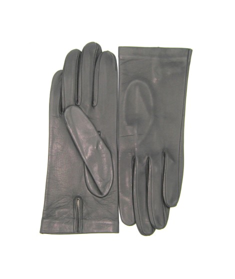 Sermoneta Gloves Guanto Nappa fodera seta Grigio scuro Acquista Ora