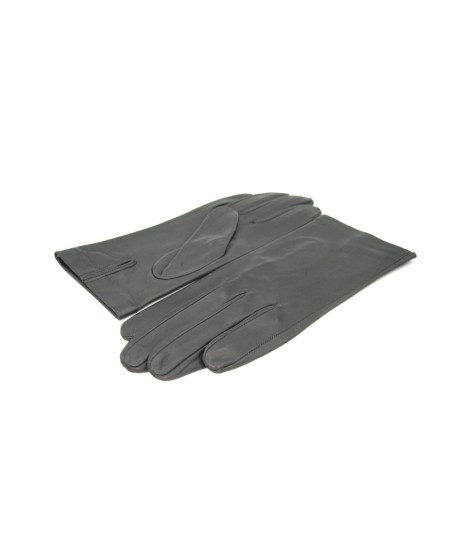 Sermoneta Gloves Guanto Nappa fodera seta Grigio scuro Acquista Ora