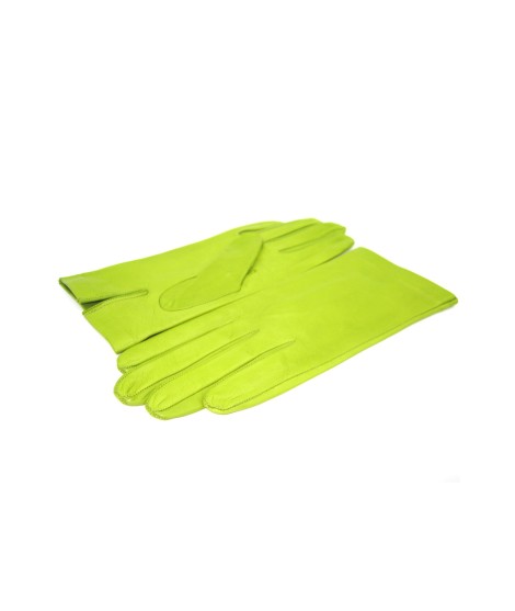 Sermoneta Gloves Guanto Nappa fodera seta Pistacchio Consegna Veloce