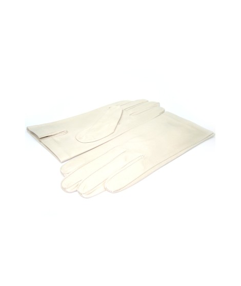 Sermoneta Gloves Guanto Nappa fodera seta Panna Affare Del Giorno