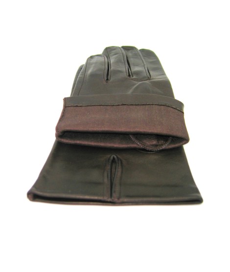 Sermoneta Gloves Guanto Nappa fodera seta T.Moro Prezzo Ridotto