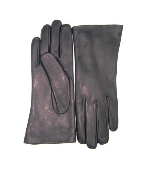 Sermoneta Gloves Guanto Nappa foderato Lapin Navy Presa