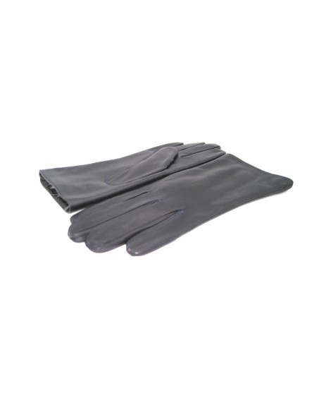 Sermoneta Gloves Guanto Nappa foderato Lapin Navy Presa