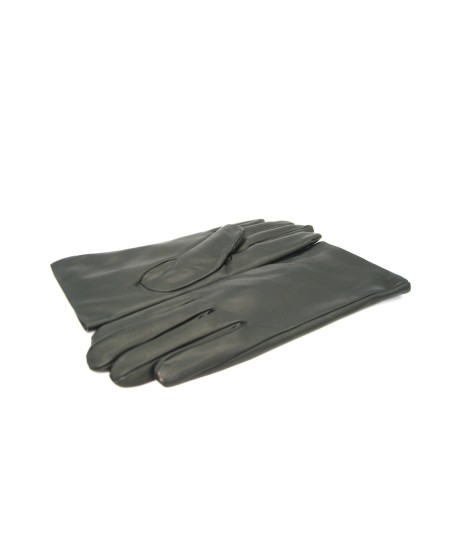 Sermoneta Gloves Guanto Nappa foderato Lapin Nero Sconto