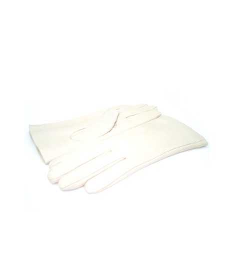 Sermoneta Gloves Guanto Nappa foderato Lapin Panna Spedizione Gratuita