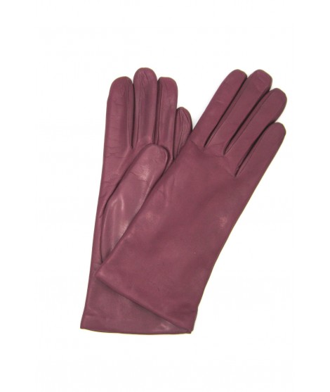 Sermoneta Gloves Guanto Nappa foderato cashmere Magenta