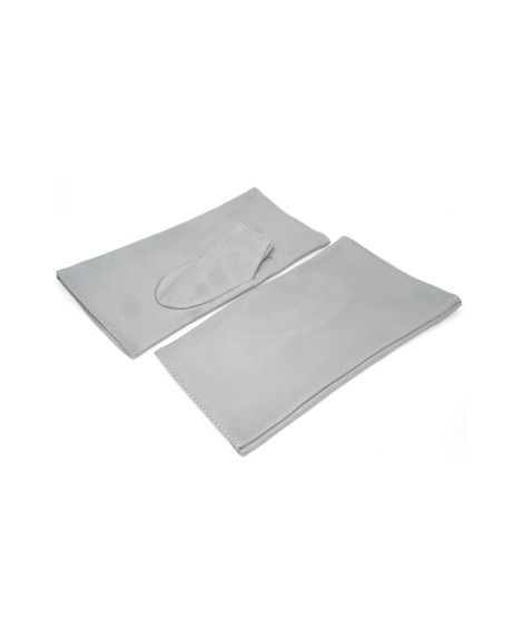 Sermoneta Gloves Manicotto in Nappa 2bt foderato seta Grigio Perla Prezzo Ridotto