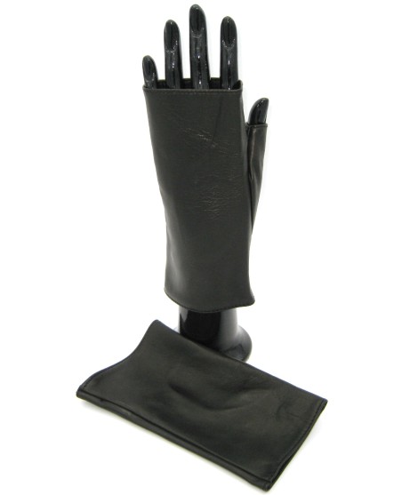 Sermoneta Gloves Manicotto in Nappa 2bt foderato seta Nero Novità