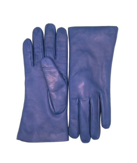 Sermoneta Gloves Guanto Nappa foderato Lapin Blu/Royal Italy